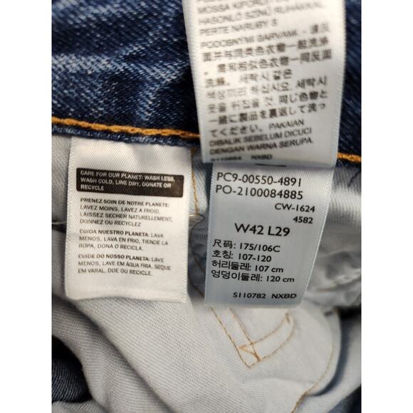 Levi's 550 Relaxed Fit Jeans 42x29 (27 actual) Medium Wash Denim Blue High Rise - Picture 3 of 8